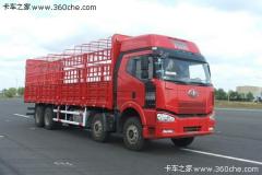 解放 J6P重卡 復(fù)合型 375馬力 8X4 倉(cāng)柵載貨車(CA5310CLXYP66K24L7T4A1E)